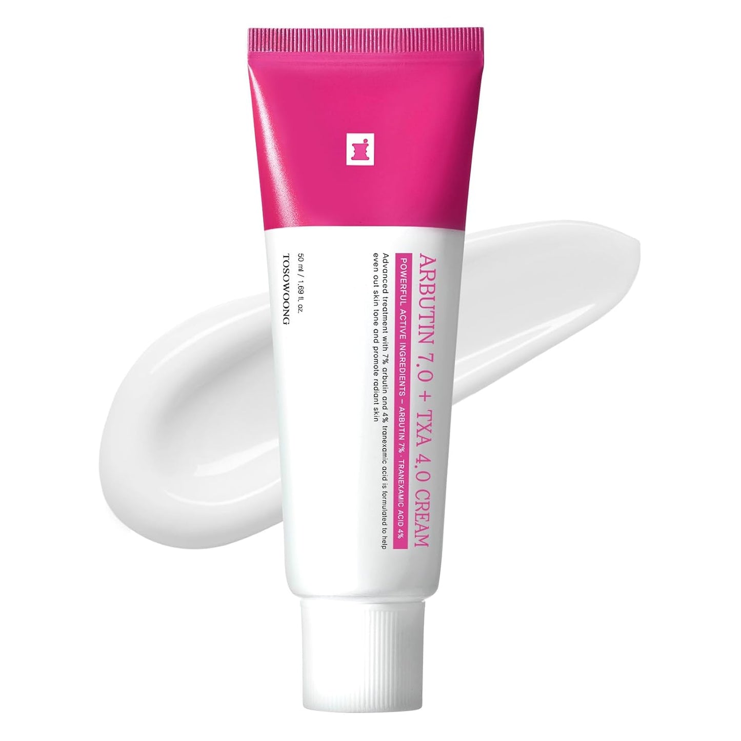 Arbutin 7% + Tranexamic Acid 4% Cream for Dark Spots, Brightening | 70,000Ppm Arbutin + 40,000Ppm TXA, Niacinamide, Glutathione for Blemishes & Freckles, Glow, Korean Skincare, 50Ml/1.69 Fl Oz
