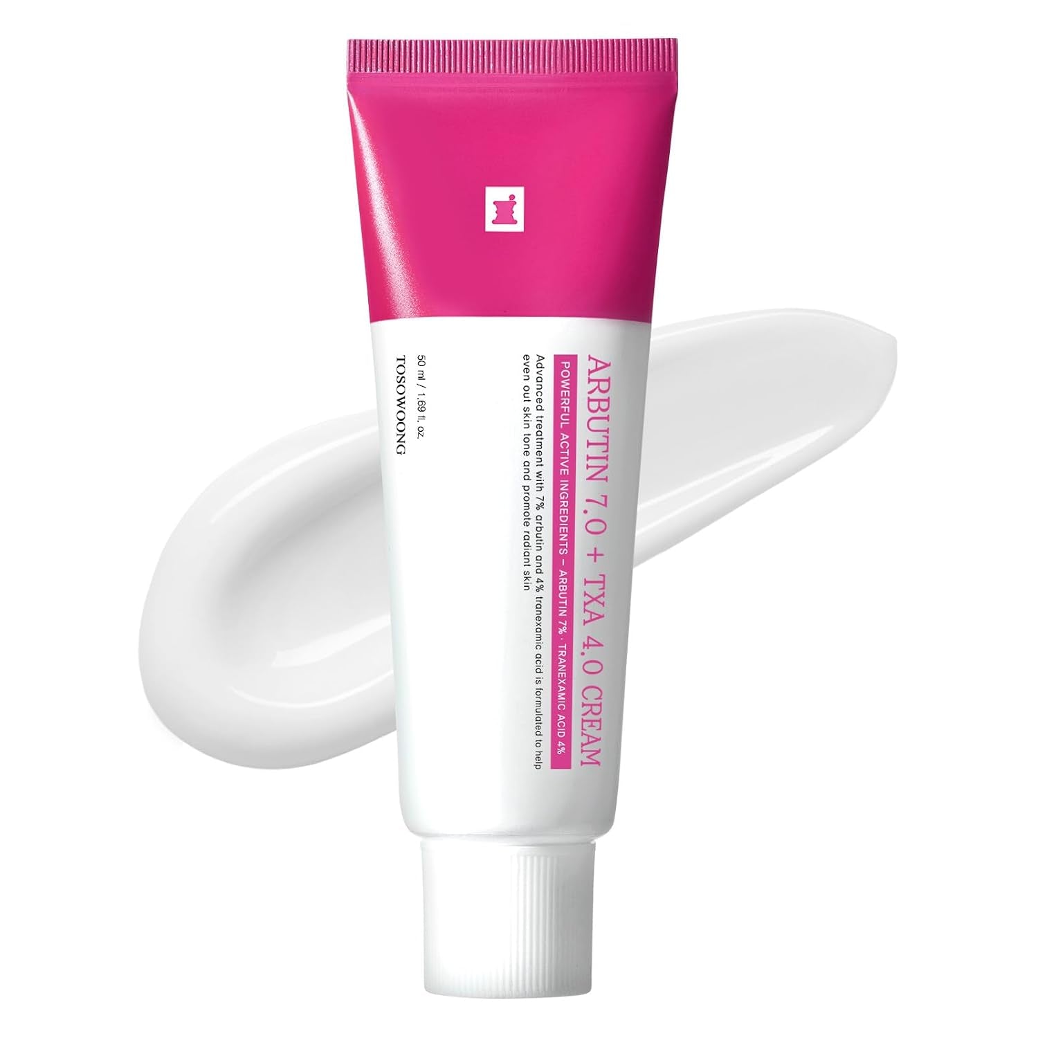 Arbutin 7% + Tranexamic Acid 4% Cream for Dark Spots, Brightening | 70,000Ppm Arbutin + 40,000Ppm TXA, Niacinamide, Glutathione for Blemishes & Freckles, Glow, Korean Skincare, 50Ml/1.69 Fl Oz