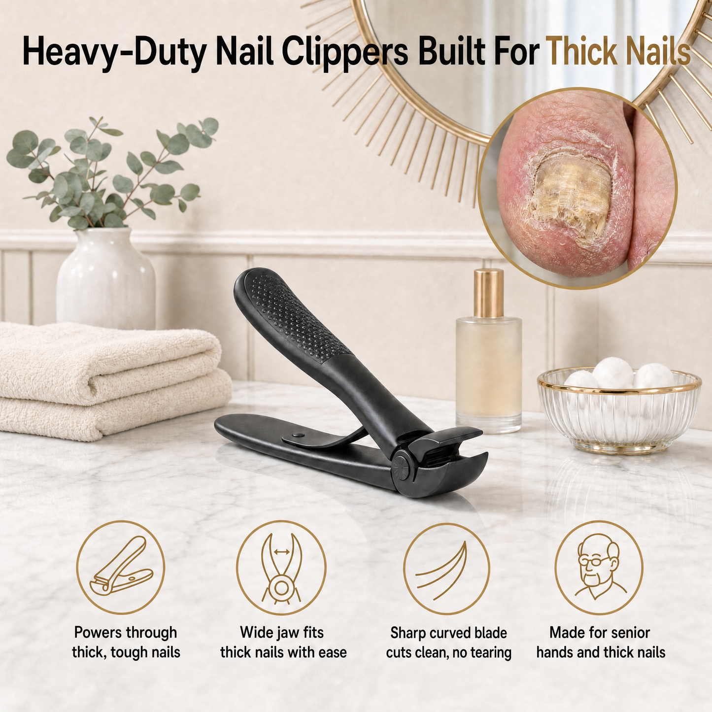 Orvella ThickEase Nail Clippers
